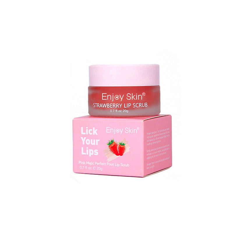 New & updated strawberry Lip Scrub Vegan Exfoliating Envase Para Sugar Pink Lip Scrub