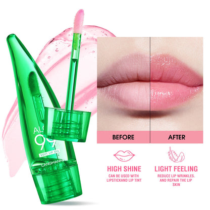 langmannni  Aloe vera lip gloss, temperature-sensitive color-changing lip glaze, moisturizing and protective lipstick, lip oil