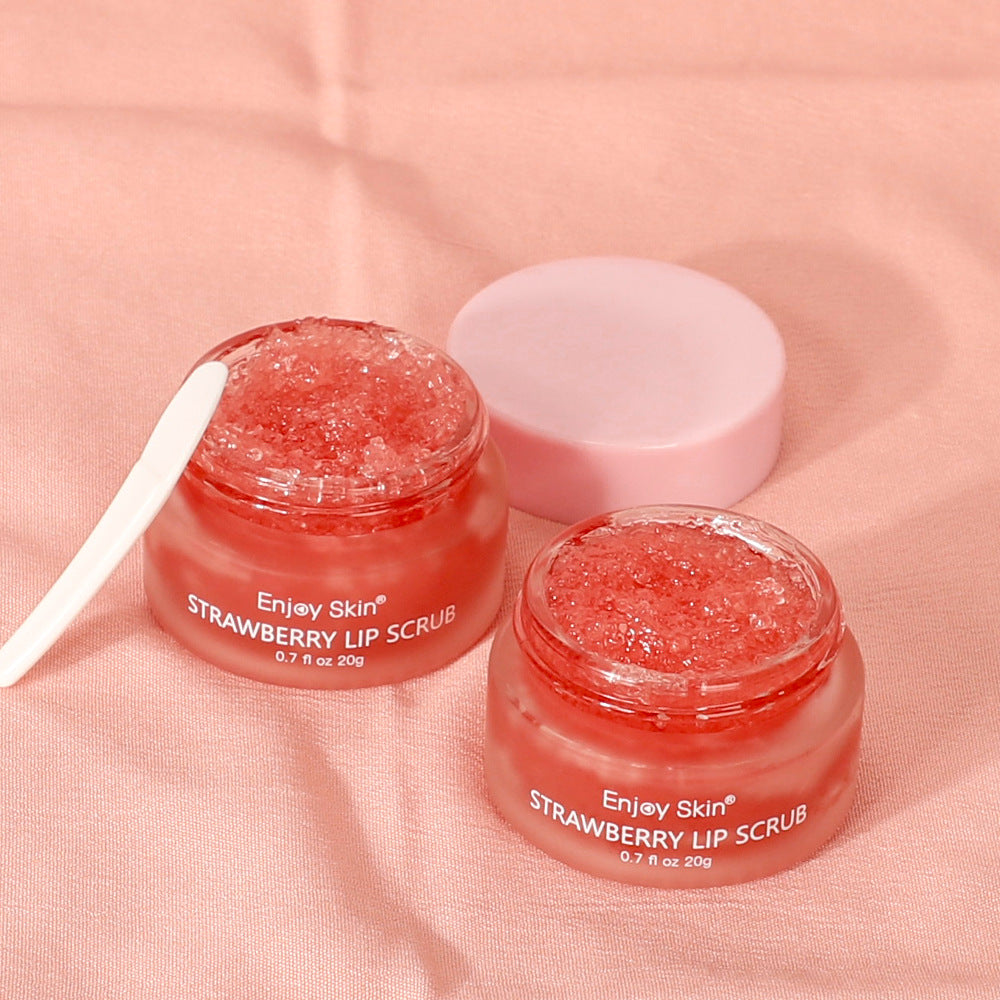 New & updated strawberry Lip Scrub Vegan Exfoliating Envase Para Sugar Pink Lip Scrub